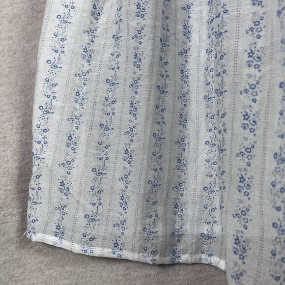 Polagram Womens Cottagecore Tiered Midi Dress Size M Micro Floral Picnic Peasant - Picture 5 of 15